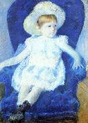 Mary Cassatt Elsie in a Blue Chair oil painting